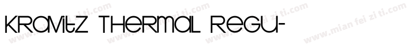 Kravitz Thermal Regu字体转换